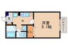 セジュール向日葵 1Kの間取り