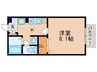 セジュール向日葵 1Kの間取り