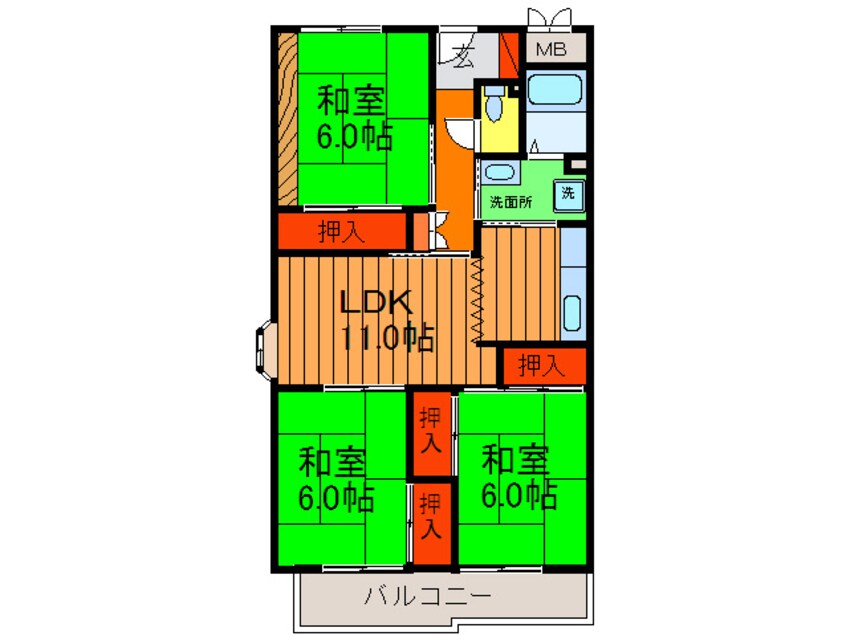 間取図 香里園ヒルズ1号棟