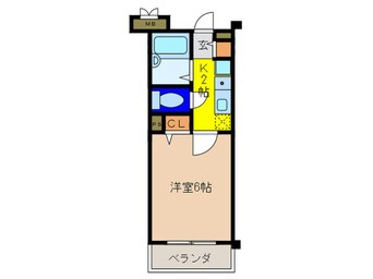 間取図 クレ－ル加茂