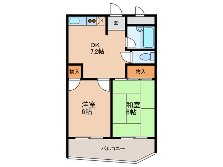 間取図 シャロ－ム加島