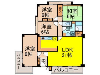間取図 ラジュニ－ル春日丘