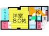 リヴィックスマンション 1Kの間取り