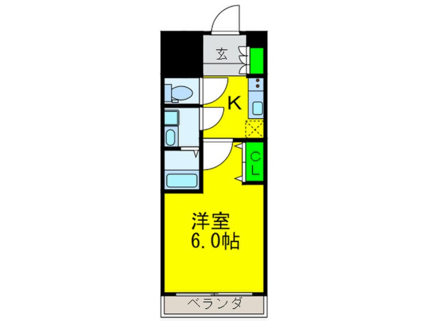 間取図 ﾚｵﾝｺﾝﾌｫｰﾄ難波ﾘｵ(1104)