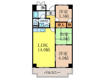 間取図 ルミナス真砂