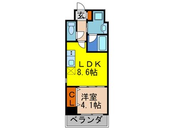 間取図 箕面Ｐｌｅａｓａｎｔ