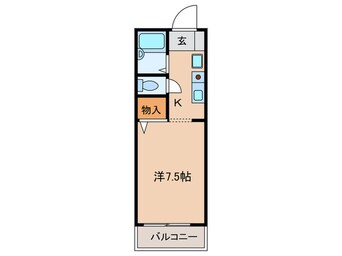 間取図 クレ－ルメゾン離宮前