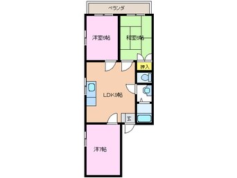 間取図 マンション大橋