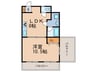 シャトレブラン 1LDKの間取り