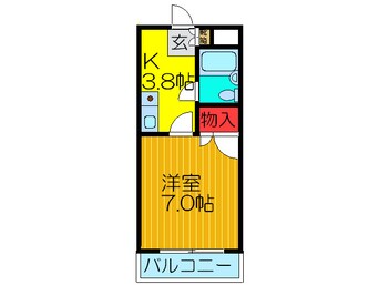 間取図 ｉｃｒｏｓｓＡＭ野崎