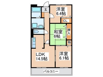 間取図 メゾンエスポワ－ル