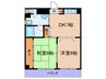 クレイバーハイツ本庄 2DKの間取り