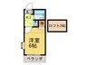 ピュア嵯峨野 1Kの間取り