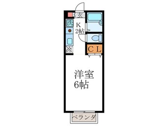 間取図 セジュ－ル深泥池