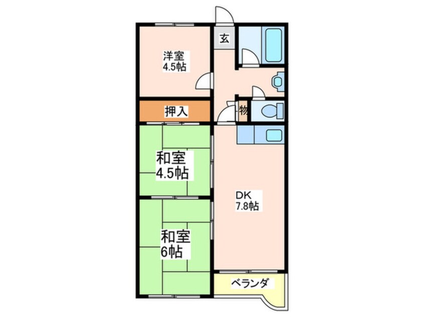 間取図 グリーンパーク鶴見
