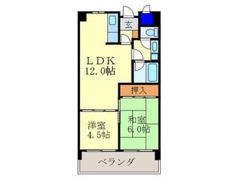 間取図 リビエ－ル桃山