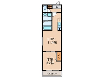 間取図 フジパレス旭城北