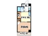グリ－ンヒルⅡ 1DKの間取り