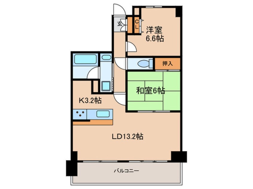 間取図 グランドメゾン江戸堀(1004)