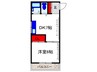 ＶＩＰ岡町 1DKの間取り