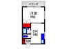 ＶＩＰ岡町 1DKの間取り