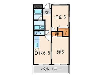 間取図 サンセール谷上