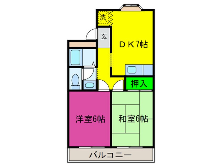 間取図 マンション田中