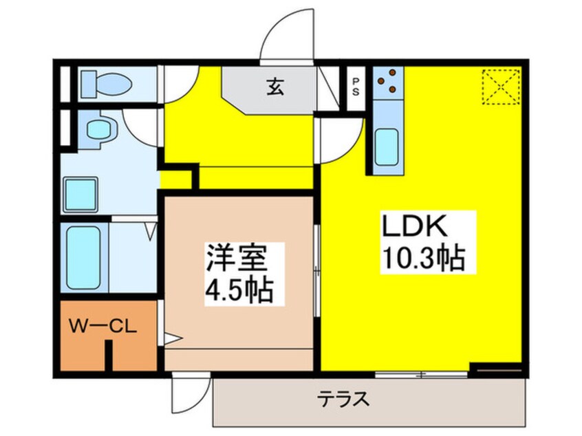 間取図 コンフォート瓜破Ⅱ