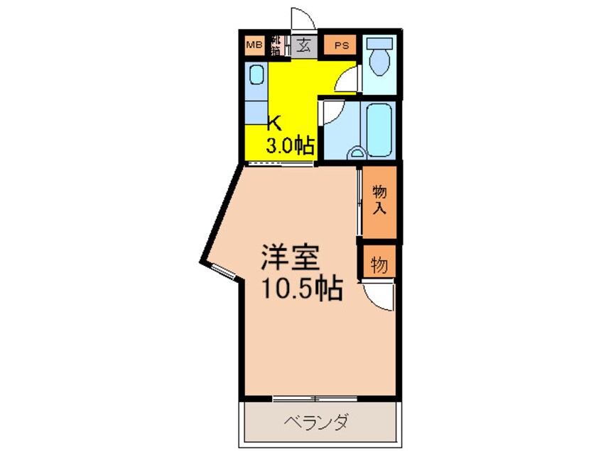 間取図 カルム東豊中