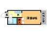 サンライズ ヒガシラ 1Kの間取り