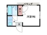 サンライズ ヒガシラ 1Kの間取り