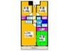 ベルコート初芝 3LDKの間取り