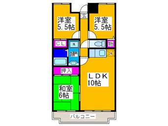 間取図 ラピ－ト初芝