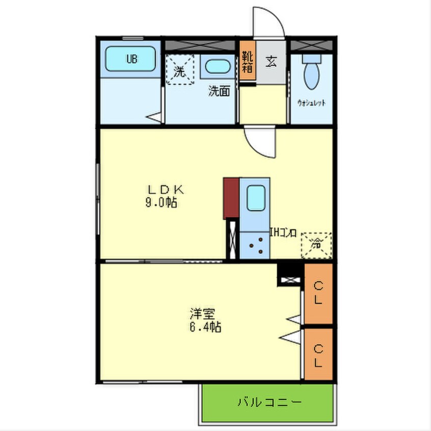 間取図 affetto浅香