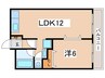 リベルタトム桃ケ池 1LDKの間取り