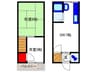 蛍池南町２丁目高野貸家 2DKの間取り
