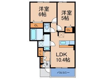 間取図 ルワンジュ草尾Ⅲ