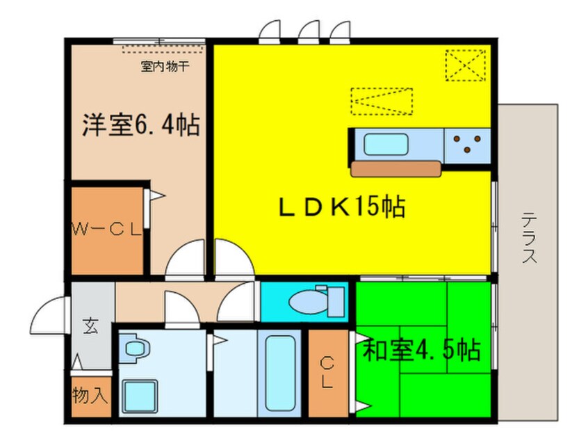 間取図 アイエヌ南花屋敷