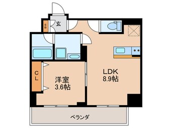 間取図 ブエナビスタ難波サウスタワー