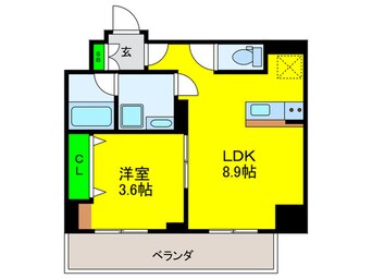間取図 ブエナビスタ難波サウスタワー
