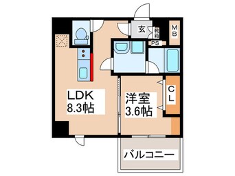 間取図 ブエナビスタ難波サウスタワー