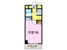 プランドールマサキ 1Rの間取り