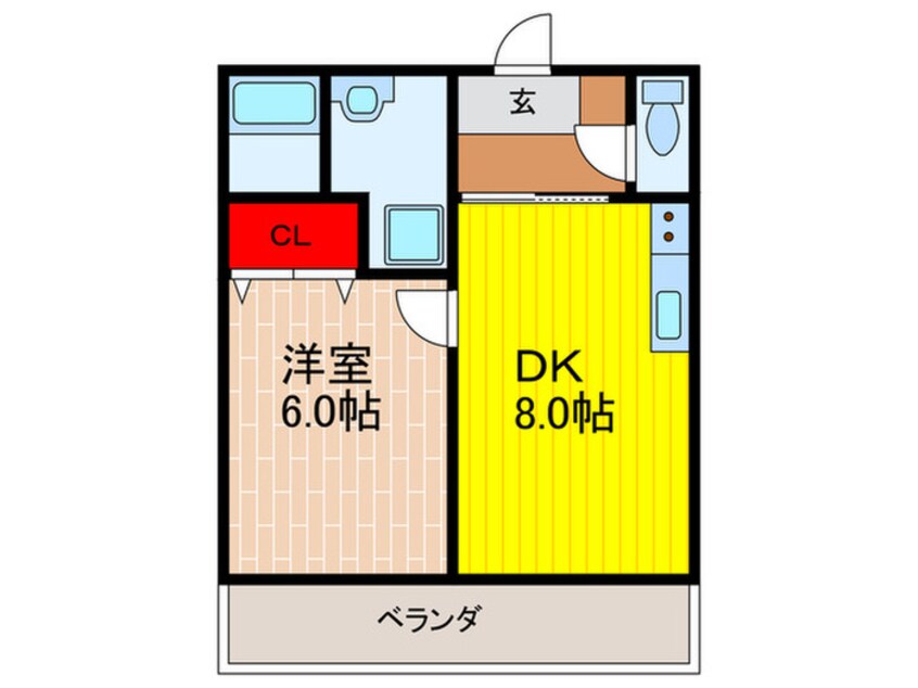 間取図 クレオ東町