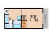 クレール・パレ 1Kの間取り