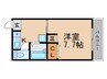 クレール・パレ 1Kの間取り