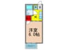 ロ－ズ千里山 1Rの間取り