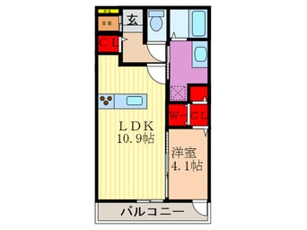 間取図 Rose　bleue