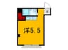 サンビルダ－北野山ノ手 1Rの間取り
