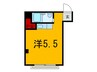 サンビルダ－北野山ノ手 1Rの間取り