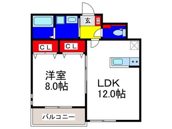 間取図 メゾン玉造